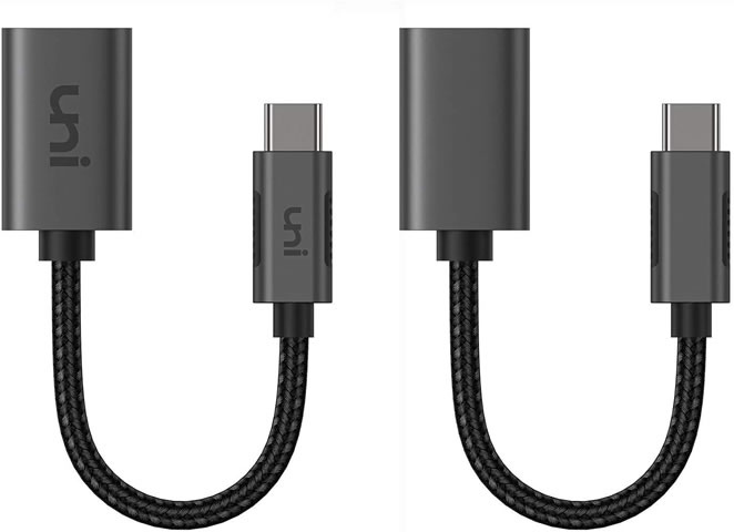 uni USB C to USB Adapter 2 Pack